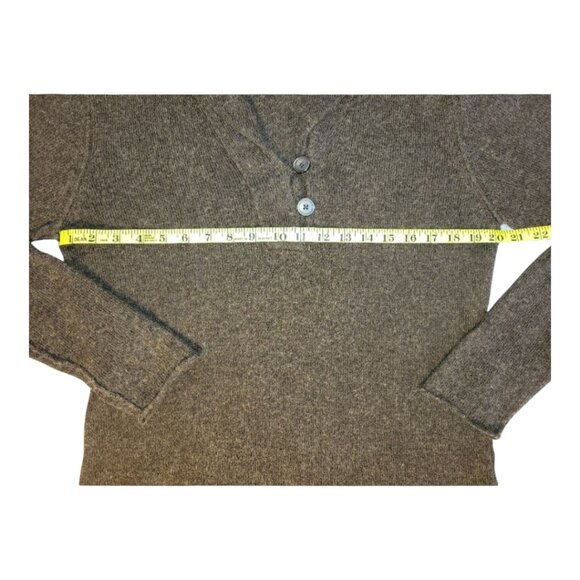 Ladies Gap Brown Knit Shawl Collar Sweater Size Large - Picture 6 of 10